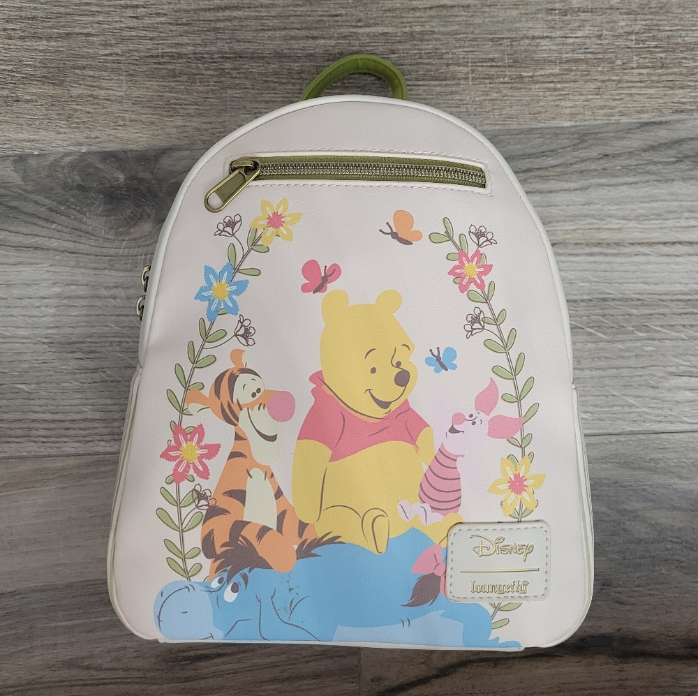 Loungefly Disney Winnie the Pooh Backpack - Cream and Multicolor